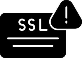 SSL Certificate Verification Error Glyph vector