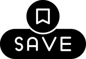 Save Changes Button Glyph vector