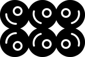 Staphylococcus aureus Culture Glyph vector