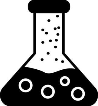 Conical Flask Experiment Tool Glyph vector
