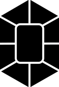 Ruby Code Syntax Icon Glyph vector