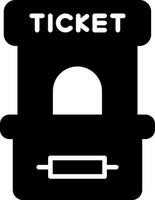 Manual Ticket Booth Glyph vector