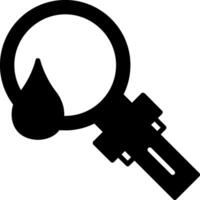 Water Source Location Search Glyph vector