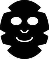 Deep Cleansing Face Mask Glyph vector
