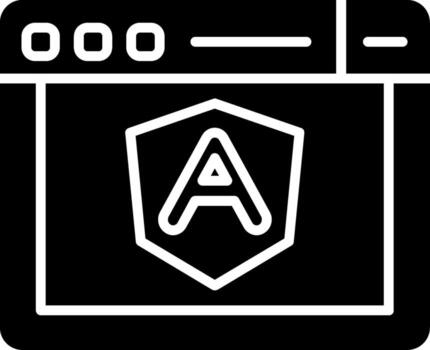 angular Interfaz marco de referencia glifo vector