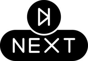 Next Step Button Glyph vector