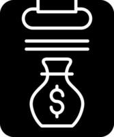 Student Education Loan Form Glyph vector