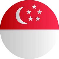 Flag of Singapore Gradient vector