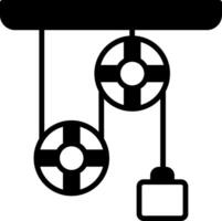 Physics Lab Experiment Setup Glyph vector