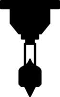 Multi Size Drill Bits Set Glyph vector