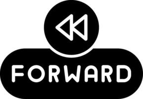 Forward Navigation Button Glyph vector