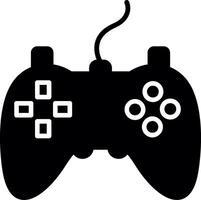 Handheld Gamepad Controller Glyph vector