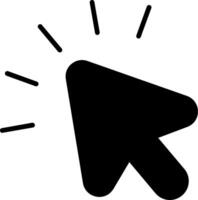 Hover Mouse Over Element Glyph vector