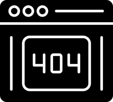 General HTTP Protocol Error Glyph vector