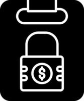 Secured Loan with Collateral Glyph vector