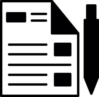 Organized Freelance Task List Glyph