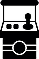 Retro Arcade Machine Glyph vector