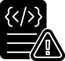 Script Runtime Error Glyph vector