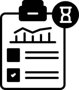 Task Currently In Progress Glyph vector