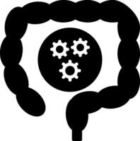 Shigella Diarrheal Pathogen Glyph vector