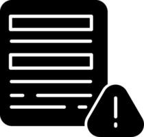 Form Submission Failure Glyph vector
