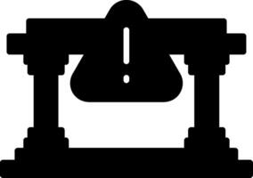 Corporate Reputational Risk Exposure Glyph vector