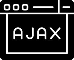 AJAX Data Request Symbol Glyph vector