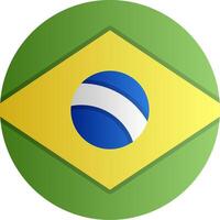 Flag of Brazil Gradient vector