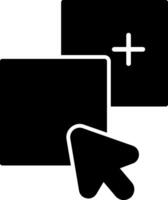 Paste Clipboard Data Glyph vector