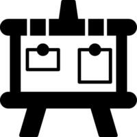 Pin Up Corkboard Display Glyph vector