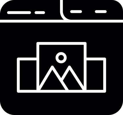 Creative Portfolio Work Showcase Glyph