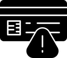 Invalid Credentials Error Glyph vector