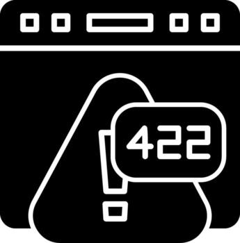 Error 422 Unprocessable Entity Input Glyph vector