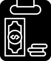 Amortization Chart Breakdown Glyph vector