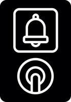 Platform Emergency Intercom Panel Glyph vector