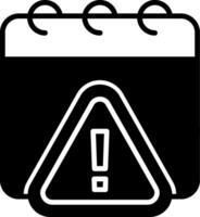 Session Expired Notification Glyph vector