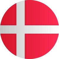 Flag of Denmark Gradient vector