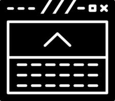 Footer with Useful Links Glyph vector