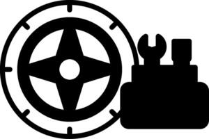 Emergency Tire Patch Kit Glyph vector