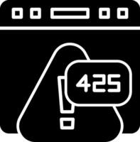Error 425 Too Early Request Warning Glyph vector