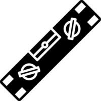 Horizontal Bubble Level Tool Glyph vector