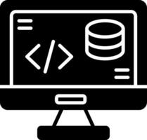 Backend Server Logic Icon Glyph vector