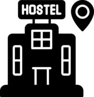 Hostel Map Location Point Glyph vector