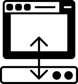 WebSocket Live Connection Icon Glyph vector