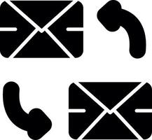 Ongoing Email Project Correspondence Glyph vector