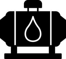 Mechanical Water Pump System Glyph vector