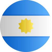 Flag of Argentina Gradient vector
