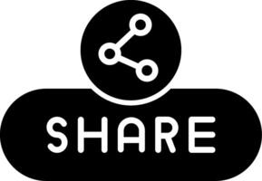 Share Post Button Glyph vector