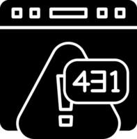 Error 431 Request Header Fields Too Large Glyph vector