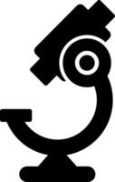 Laboratory Compound Microscope Glyph vector